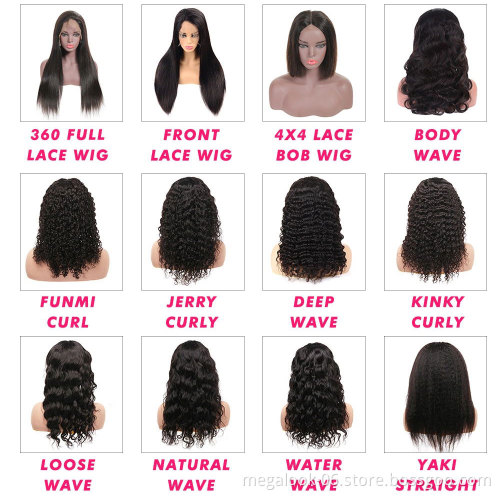 Invisible Transparent Lace Cuticle Aligned Raw Virgin Human Hair Wig, Bonr Straight Front Lace Wig